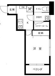 要町MYコーポ 1Kの間取図画像