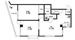 ドメス稲田堤ビル 2DKの間取図画像