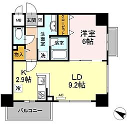 HeimRose7 1LDKの間取図画像