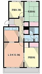 ベルメゾン五月台 3LDKの間取図画像