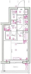 Risingplace登戸 1Kの間取図画像