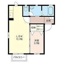 サンクレイドル63　I 00202 ｜ 群馬県前橋市川原町２丁目16-7（賃貸アパート1LDK・2階・37.00㎡） その2