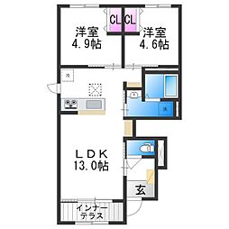 ティアレ 2階/-