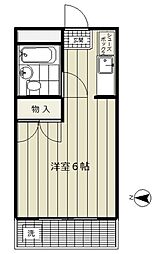 ハイム片倉 ワンルームの間取図画像