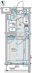 ブライズ西馬込ドゥエ 1Kの間取図画像