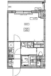 B CITY APARTMENT TOKYO NERIMA 3階1Kの間取り