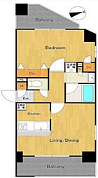 日神パレステージ西巣鴨 1LDKの間取図画像