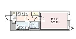 ラシクラス野方 1Kの間取図画像