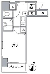 スカイコートお茶の水女子大前2 1Kの間取図画像