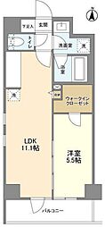 L・BASE押上South 1LDKの間取図画像
