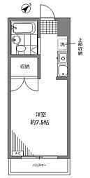 飛鳥久我山マンション 1Kの間取図画像