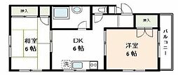 第2池田ビル 2DKの間取図画像