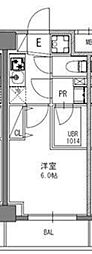 S-RESIDENCEGYOTOKU 1Kの間取図画像