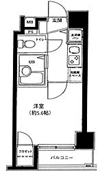 菱和パレス三軒茶屋壱番館 1Kの間取図画像