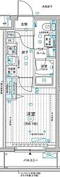 MAINSTAGE立川3 1Kの間取図画像