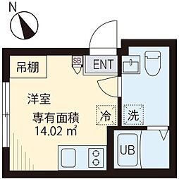 ＣＩＣＡＤＡ　ＡＳＡＧＡＹＡ 5階ワンルームの間取り