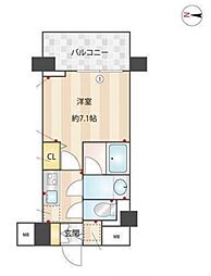 エミリブ下落合 1Kの間取図画像