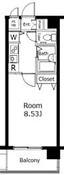 グランド・ガーラ用賀 1Kの間取図画像