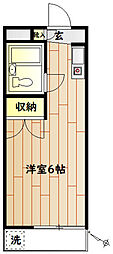 エミナンス東方 ワンルームの間取図画像