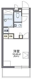 レオパレスJOY 1Kの間取図画像