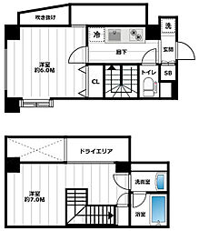 パレステュディオ小石川後楽園 2Kの間取図画像