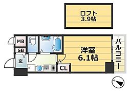 エステムコート神戸県庁前IIIフィエルテ 2階