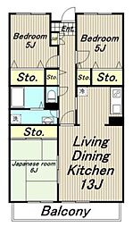 ボヌール 3LDKの間取図画像