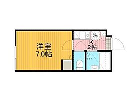 ラシャンス文京第1 1Kの間取図画像