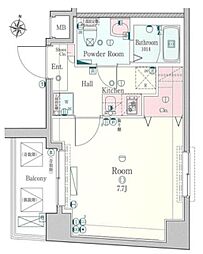 LEXE明大前 1Kの間取図画像