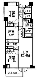 H-スクエア吉祥寺南町 3LDKの間取図画像