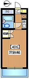 オラシオン花小金井 1Kの間取図画像