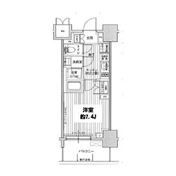 プラネソシエ西新井 1Kの間取図画像