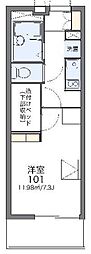 レオパレスエターナル1 1Kの間取図画像