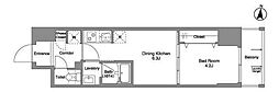 Daffitto錦糸町 1DKの間取図画像