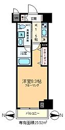 レアライズ清澄白河 1Kの間取図画像