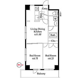 間取図画像 2LDK