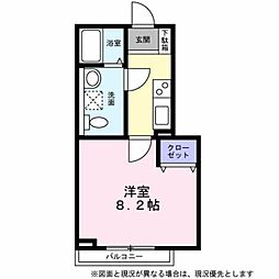 ストラーダ 1Kの間取図画像