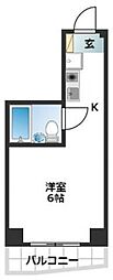スカイコート品川6 ワンルームの間取図画像