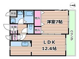 メゾン ラ・リーブ 4階/-