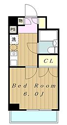 日神パレステージ南林間第2 1Kの間取図画像