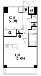 GRANDSIX 1LDKの間取図画像
