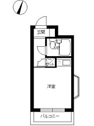 スカイコート荻窪 ワンルームの間取図画像