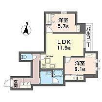 エトワール小仲台 00102 ｜ 千葉県千葉市稲毛区小仲台４丁目8-8（賃貸マンション2LDK・1階・57.05㎡） その2