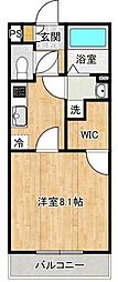 メイフェア 1Kの間取図画像