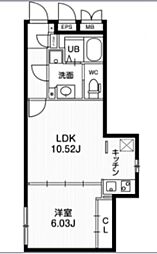 パセオ文京茗荷谷 1LDKの間取図画像