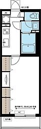 リブリ・新都心2 1Kの間取図画像