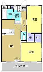 Ｒｅｖｅｌ　Ｏｃｅａｎ 3階2LDKの間取り