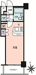 ワコーレ川口3 1Kの間取図画像