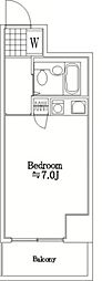 ガーデンプラザ横浜南 ワンルームの間取図画像