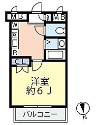 グランドバン西落合 1Kの間取図画像